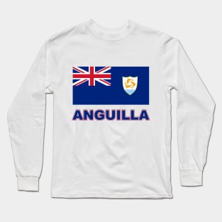 The Pride of Anguilla - National Flag Design Long Sleeve T-Shirt